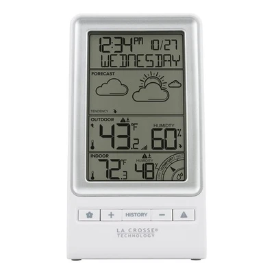 La Crosse Technology 308-1415FCT Wireless Forecast Station, White - Image 1 of 4