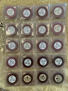 (20) Harris Marke Square Edge Intarsien Poker Chip Sammlung Lot LQQK - Bild 1 von 6