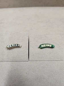 Unique Heinz Pickle Lapel Pins Gold with Green Enamel - Picture 1 of 4