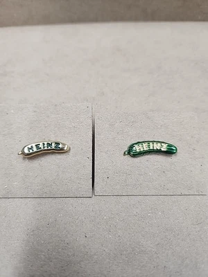 Unique Heinz Pickle Lapel Pins Gold with Green Enamel - Image 1 of 4
