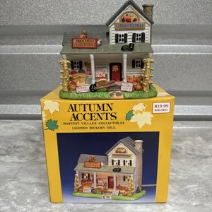 Accenti autunnali vintage anni 90 Hickory Hill casa illuminata raccolta fattoria supporto vegetale - Foto 1 di 6