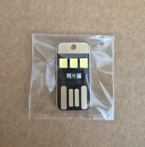 USB Card Lamp Led Bulb Keychain Mini Led Night Light Portable Laptop TV Phone - Picture 1 of 4