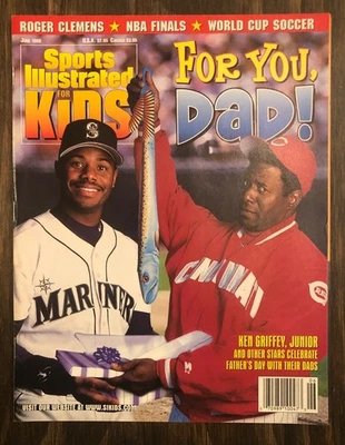 1998 年 6 月儿童体育画报 - Ken Griffey Jr. & Sr. - 报摊发行 — 第 1/3 张图片
