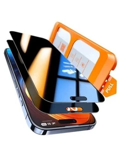 TOCOL Easy Apply Szkło hartowane Prywatność Ochrona ekranu Twardość 9H + iPhone 15 - Zdjęcie 1 z 5