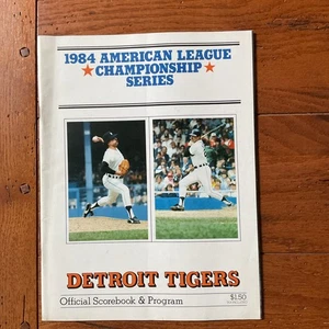 1984 American League Championship Series Program/Scorebook  Detroit Tigers  - Picture 1 of 2