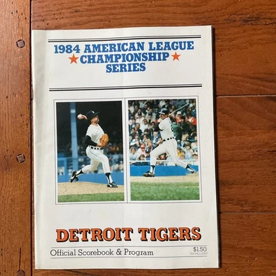 1984 American League Championship Series Program/Scorebook  Detroit Tigers  - Image 1 of 2
