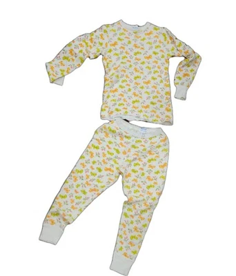 Винтажный Duofold бабочка печати Pj's длинный John 2шт комплект хлопок шерсти смесь размер 10/12США - Изображение 1 из 4