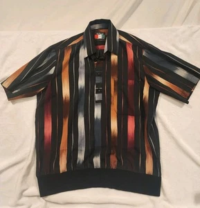 Vintage DAccord Golf Polo Disco Style Shirt Men Size M - Picture 1 of 6