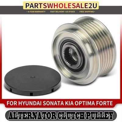 Polea de embrague alternador para Hyundai Sonata Kia Forte Optima 6 ranuras en el sentido de las agujas del reloj Foto 1 de 4