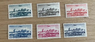 Líbano Líbano 1951 Castillo Saida Juego Completo - MNH Foto 1 de 2