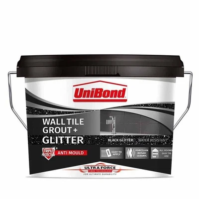 Fliesenmörtel Ultra Force Fugenmörtel schwarz / glitter gebrauchsfertig 1,38kg  - Bild 1 von 4