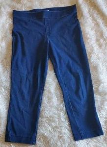 Time and Tru Damen M 8-10 Medium Wash Blau Denim Pull On Crop Jeans - Bild 1 von 3