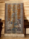 Vintage Persian Rug – Hand-Knotted Wool Khayyam Style, Lovers & Floral, 110x68cm