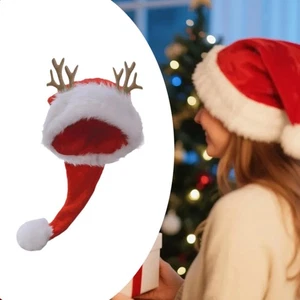 Santa Claus Hat Creative Soft Christmas Hat for New Year Carnival Festive - Picture 1 of 7