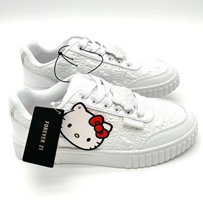 Hello Kitty & Friends White Sneakers Shoes Forever 21 Limited Edition Size 8 NWT - Image 1 of 4