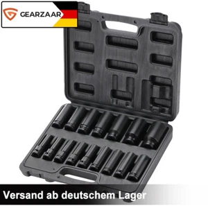 SCHLAGSCHRAUBER NÜSSE SW 10-32 mm KRAFT STECKSCHLÜSSEL NUSS-SET 1/2 ZOLL - Bild 1 von 8