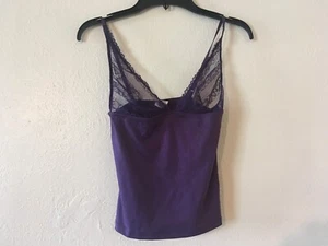 Neu Gr.S/P Calvin Klein intimes dehnbares lila Top (Nylon/Elastin) - Bild 1 von 6