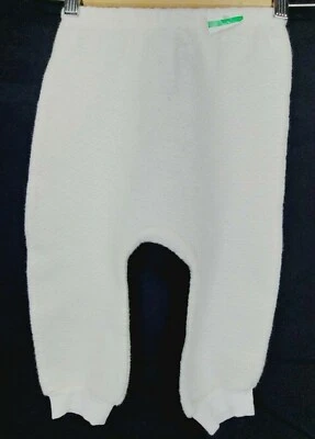 Peek Pants Size 18-24M Girls White Shimmer Metallic Knit  Foto 1 de 3