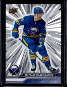 2023-24 Upper Deck Series 1 Outburst Silver Mattias Samuelsson #22