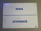 SNCF - Plaque destination plastique - Paris / Bordeaux - Tours / Irun