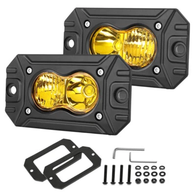 2x Faros antiniebla LED de parachoques de 4" de montaje empotrado para GMC Sierra 1500 2500 3500 1999-2002 Foto 1 de 4