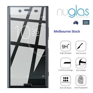 3D Tempered Nuglas Glass Screen Protector Sony Xperia XZ1 - Picture 1 of 7
