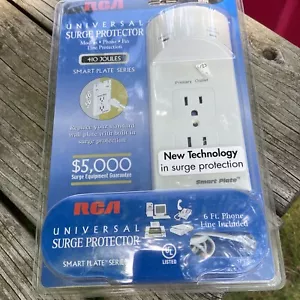 NEW RCA UNIVERSAL SURGE PROTECTOR SPT300 410 JOULES SMART PLATE SERIES $5000 - Picture 1 of 2