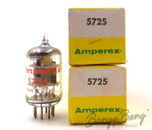2 Amperex 5725/6AS6W/CV4011/GL5725/CK5725 Dual Control Pentode - BangyBang Tubes - Picture 1 of 1