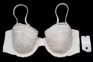 Costume da bagno donna Shade & Shore avorio bianco sporco uncinetto ferretto top nuovo con etichette - Foto 1 di 10