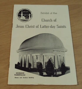 RARE 1939 SF Exposition LDS EXHIBIT Booklet~"CHURCH---LATTER-Day SAINTS"~(JS) - Imagen 1 de 10