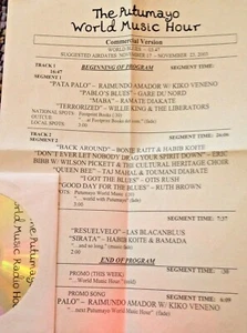 RADIO SHOW:PUTUMAYO BLUES 11/17/03 WILLIE KING,BONNIE RAITT,TAJ MAHAL,RUTH BROWN - Bild 1 von 1