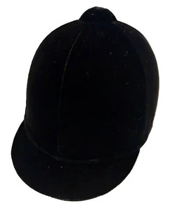 Casco de equitación International Hunt Cap terciopelo negro vintage SEI TALLA 7 1/8 - Imagen 1 de 9