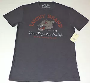 NWT Lucky Brand Short Sleeve Gray Graphic T-Shirt Small K#9712 - Picture 1 of 1