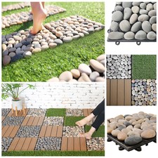 HOME DELUXE Terrassenfliesen Naturstein Steckfliesen Klickfliese Terrasse Balkon