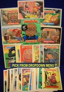 Vintage 1987 Topps 10th Series A&B GARBAGE PAIL KIDS U-Pick-1 Sticker