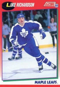 #139 Luke Richardson - Toronto Maple Leafs - 1991-92 Score Canadian Hockey - Picture 1 of 1