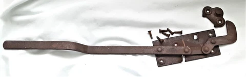 Antique TABLE LEVER LOCK Circa 1904 ~Heavy Duty Latch, Hook, Closure  ~Salvage Cover