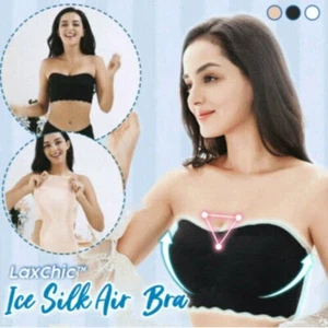 Women Anti-sagging Wireless Bra Invisible Ice Silk Air Bra - Original Quality - Picture 1 of 19