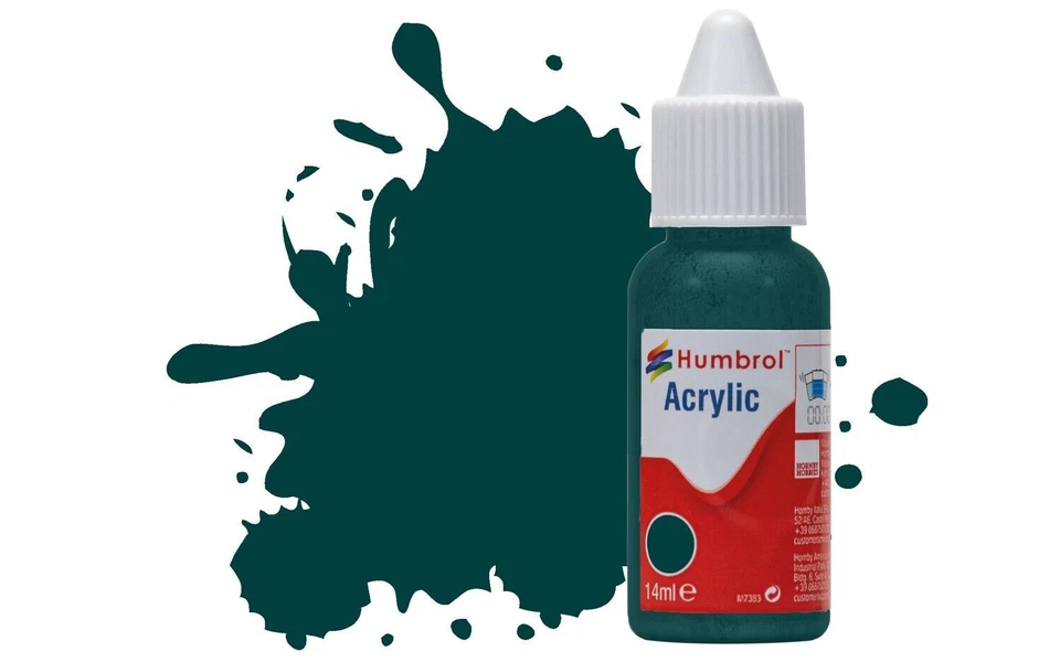 HUMBROL Acrylic Model Paint 14ml - ALL COLOURS - Matt Gloss Satin Metallic - Image 1 of 1