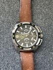 DIESEL DZ4393 Mens Heavyweight Chronograph Watch on Brown Leather Strap