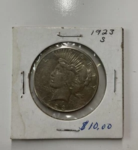 1923-S $1 Peace Dollar (inv113) - Picture 1 of 2