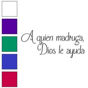 Quien Madruga, Dios Le Ayuda, Vinyl Aufkleber Sticker, mehrere Farben & Größen #3765 - Bild 1 von 21