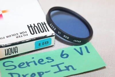 EXC Vtg HOYA Series 6 VI 80B BLUE FILTER Japan Ser 6 80B Conversion/Balance - Image 1 of 4