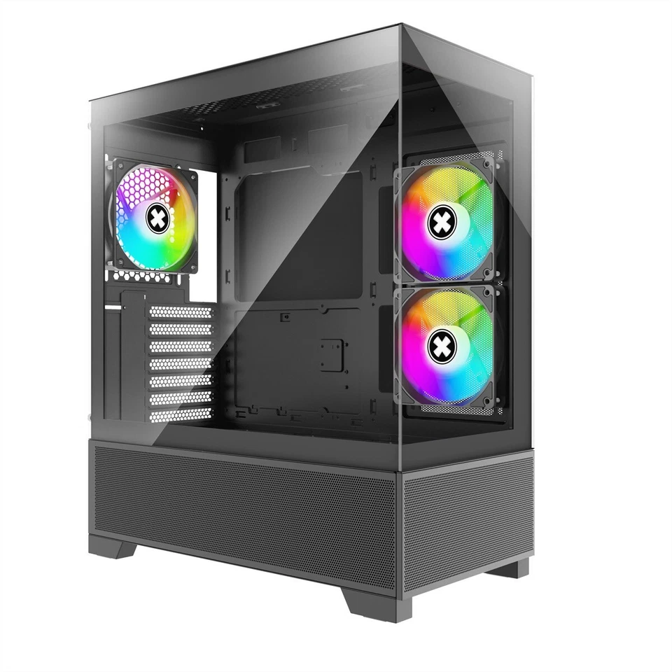 XILENCE Xilent Beam ATX custodia PC nera, X218.ARGB Gaming ATX custodia PC nera - Immagine 1 di 4