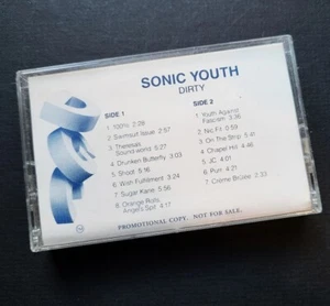 SONIC YOUTH – Dirty (Advance CASSETTE, DGC Records, 1992) PROMO - Picture 1 of 3