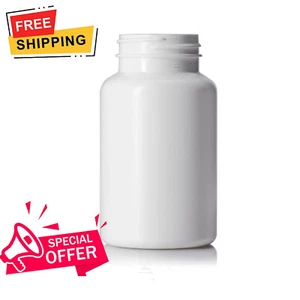 225 cc White HDPE Pill Packer Plastic Bottle 45/400 Neck - CASE OF 280 Bottles - Picture 1 of 9