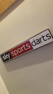 Sky Sports Darts Bar Sign, Wall Art, Wooden Sign, Mancave, Darts Room