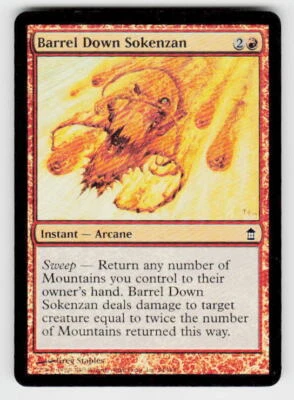 Saviors of Kamigawa #94 Barrel Down Sokenzan FOIL - Image 1 of 2