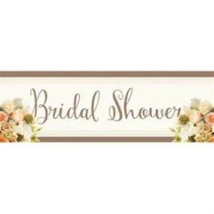 Rose Gold Bouquet Giant Bridal Shower Banner Bridal Shower Wedding Decoration - Picture 1 of 3