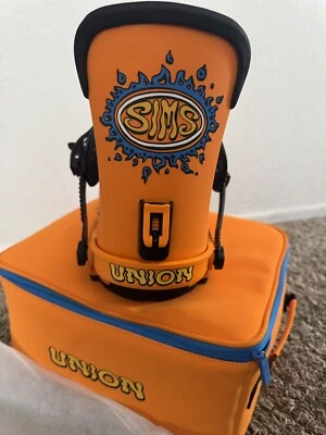 Sims Union Nub '93 Naranja | Fijaciones de snowboard | Talla L | Totalmente Nuevo Foto 1 de 4